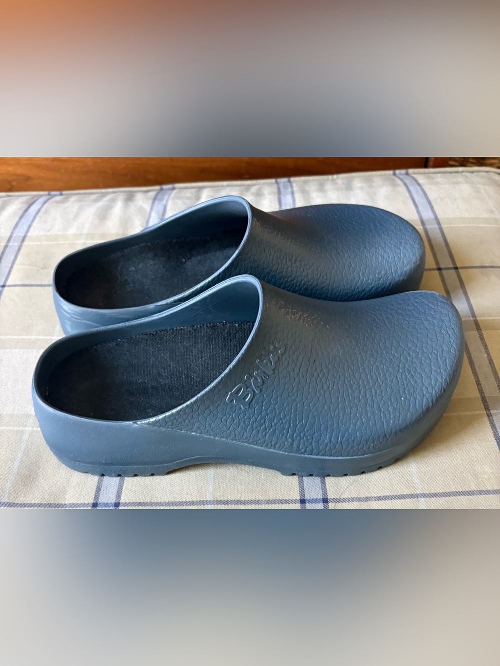 Women’s Navy Birkenstock Clogs